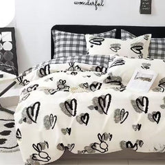 Lenjerie de Pat din Bumbac Satinat – Set 6 Piese | Confort si Eleganta pentru Somnul Tau | COD 0528-CF