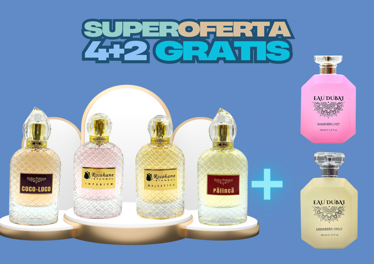 OBSESSION Set: OFERTA 4 parfumuri, 100 ml fiecare + 2 parfumuri GRATUIT