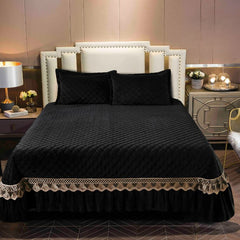 Cuvertura de Pat Catifea 3 Piese – Eleganta si Confort pentru Dormitorul Tau | COD 0875-J