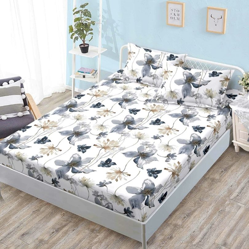 Husa de pat finet cu elastic 3 piese – confort si protectie pentru saltea | COD 0396-PR