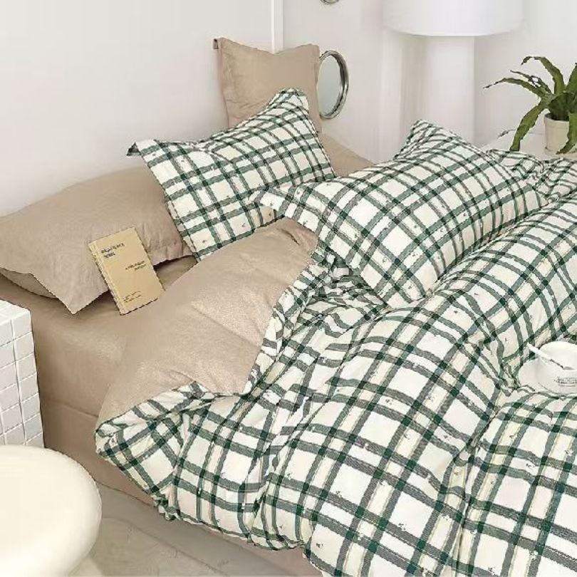 Lenjerie de Pat din Bumbac Satinat – Set 6 Piese | Confort si Eleganta pentru Somnul Tau | COD 0551-CF