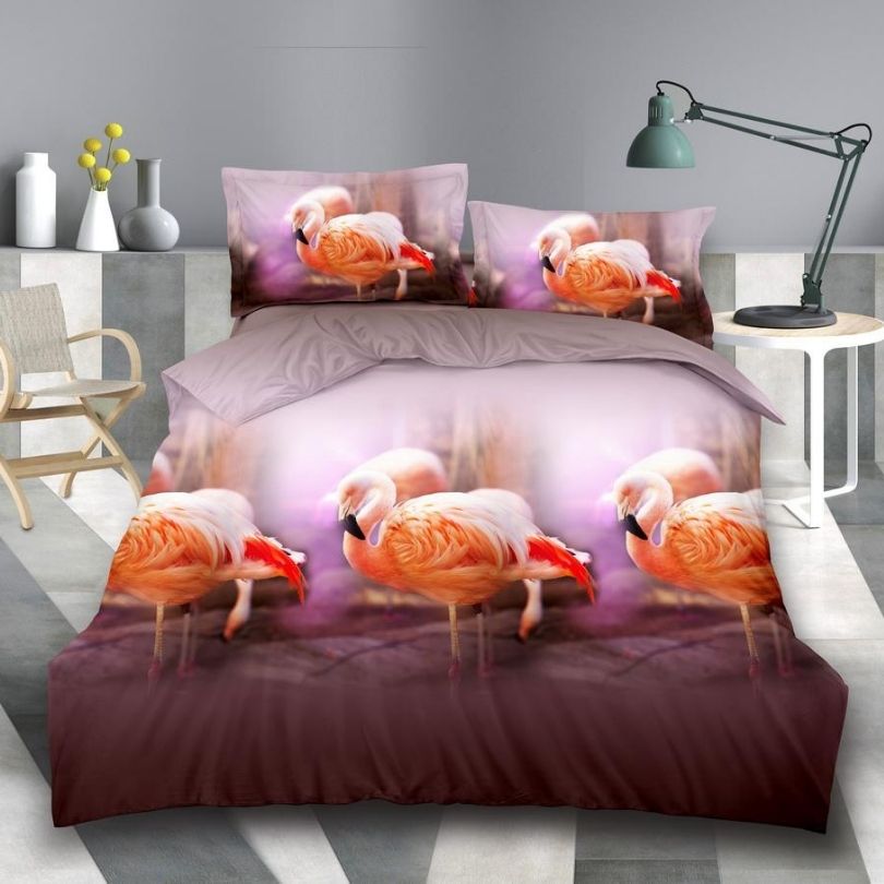 Lenjerie de pat din bumbac satinat 3D, 4 piese – Eleganta si confort pentru dormitorul tau | COD 0175-SI