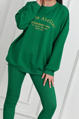 Trening dama bumbac cu bluza oversize Paris Atelier 3668