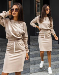 Compleu dama 2 piese cu fusta 3836