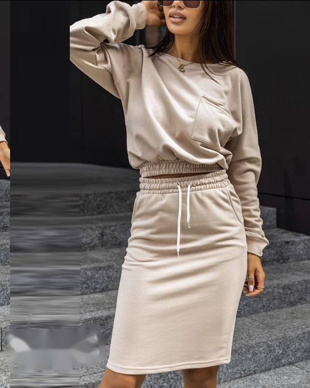 Compleu dama 2 piese cu fusta 3836
