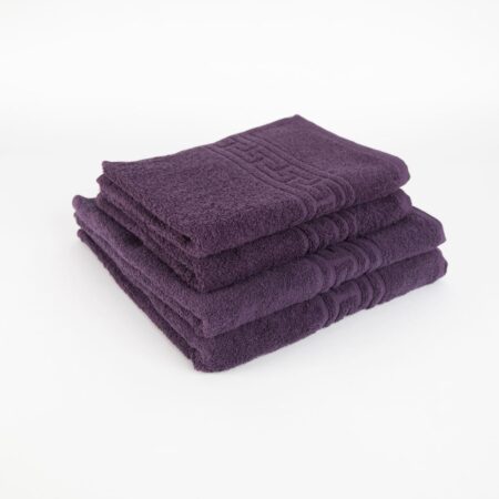 Set de 4 prosoape greek border-mov