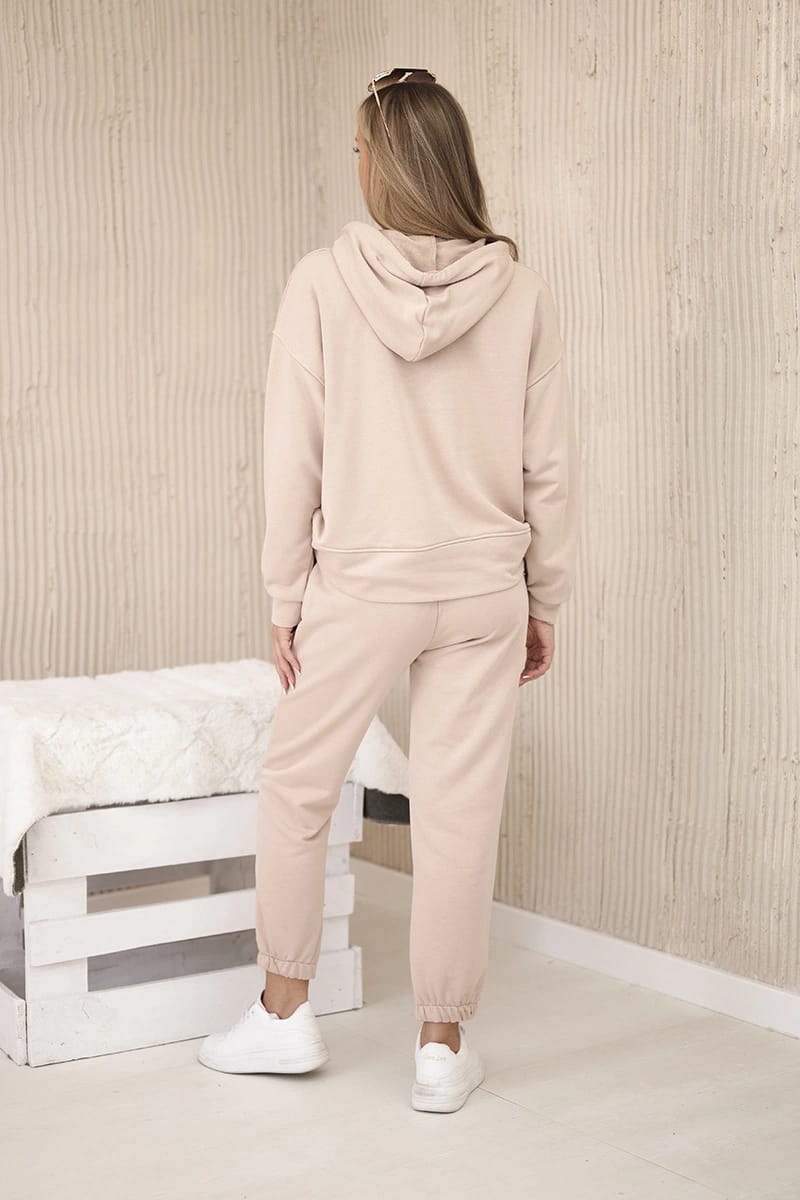 Trening dama bumbac oversize cu gluga si siret 4161