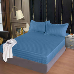 Husa de Pat Damasc cu Elastic – 3 Piese pentru un Somn Confortabil | COD 0318-PR