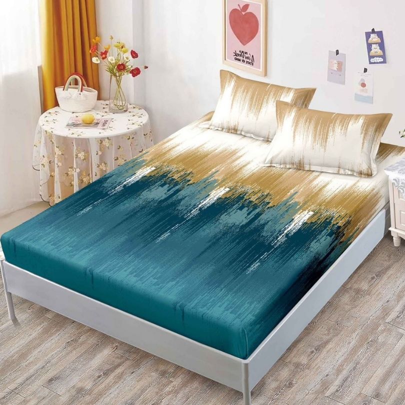 Husa de pat finet cu elastic 3 piese – confort si protectie pentru saltea | COD 0347-PR