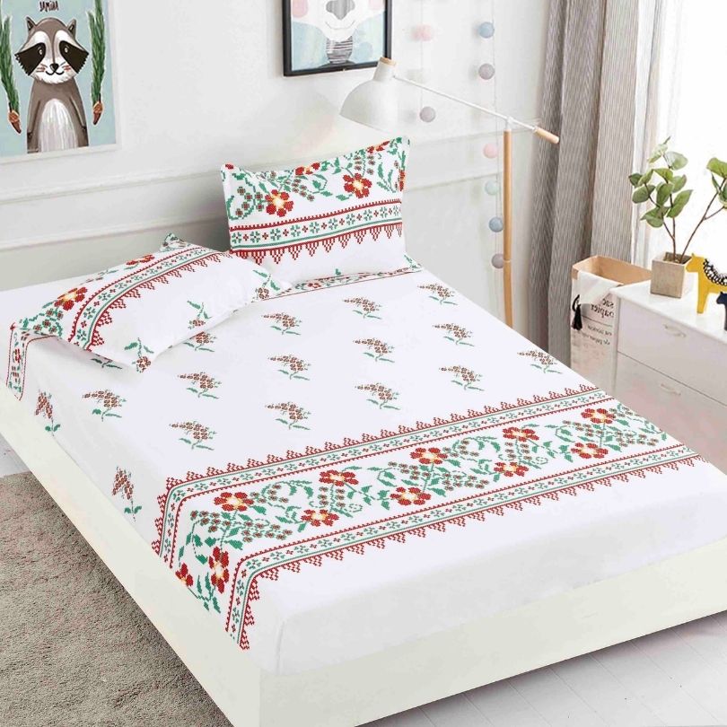Husa de Pat Bumbac Finet 3 Piese – Confort si Eleganta pentru Somnul Tau | COD 0845-J