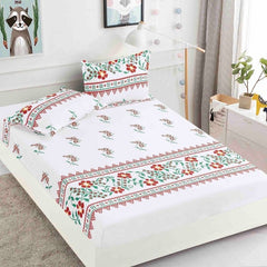 Husa de Pat Bumbac Finet 3 Piese – Confort si Eleganta pentru Somnul Tau | COD 0845-J