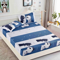 Husa de Pat Bumbac Finet 3 Piese – Confort si Eleganta pentru Somnul Tau | COD 0852-J