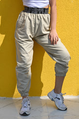 Pantalon dama cu banda elastica Ripplab 6202