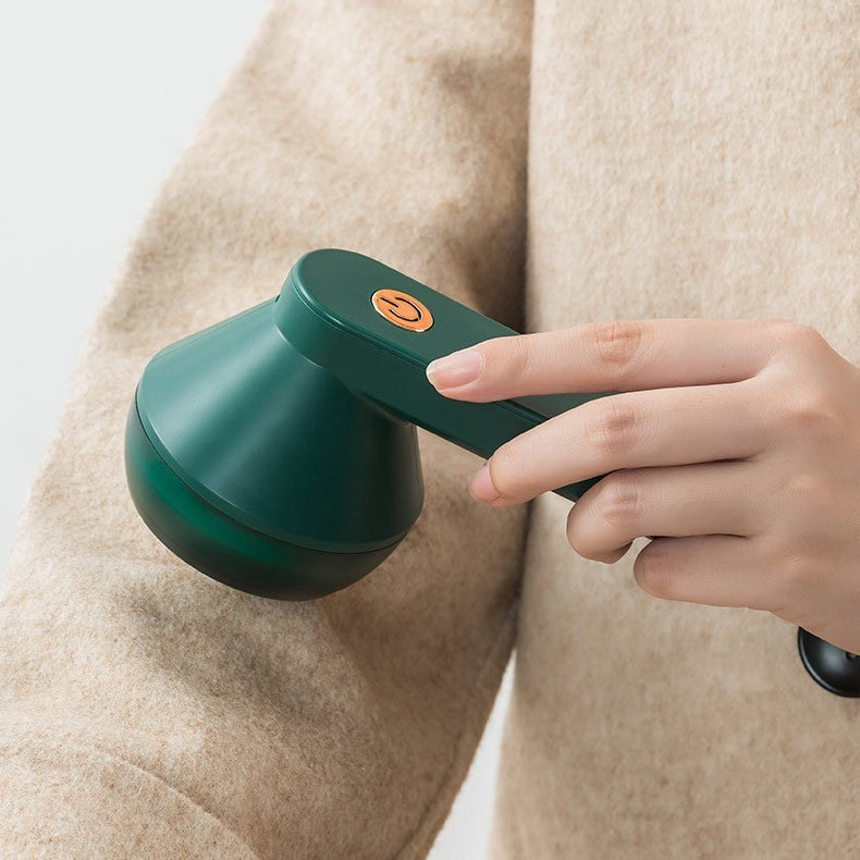 Aparat Pentru Curatat Scame, Par Si Praf, Flippy, Pentru Diferite Tipuri De Material, Cu Lame Din Otel Inoxidabil, Incarcare Prin USB Type-C, Cu Perie De Curatare si Cablu USB Incluse, Verde, 135 x 75 mm