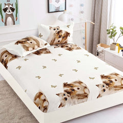 Husa de Pat Bumbac Finet 3 Piese – Confort si Eleganta pentru Somnul Tau | COD 0860-J