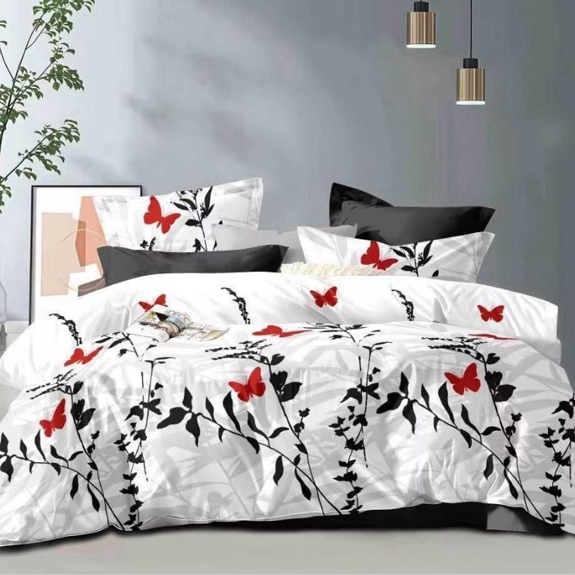 Lenjerie de Pat Bumbac Finet – 6 Piese | Confort si Eleganta pentru Somnul Tau | COD 0347-CF