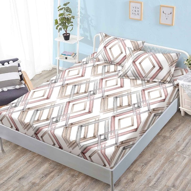 Husa de pat finet cu elastic 3 piese – confort si protectie pentru saltea | COD 0391-PR