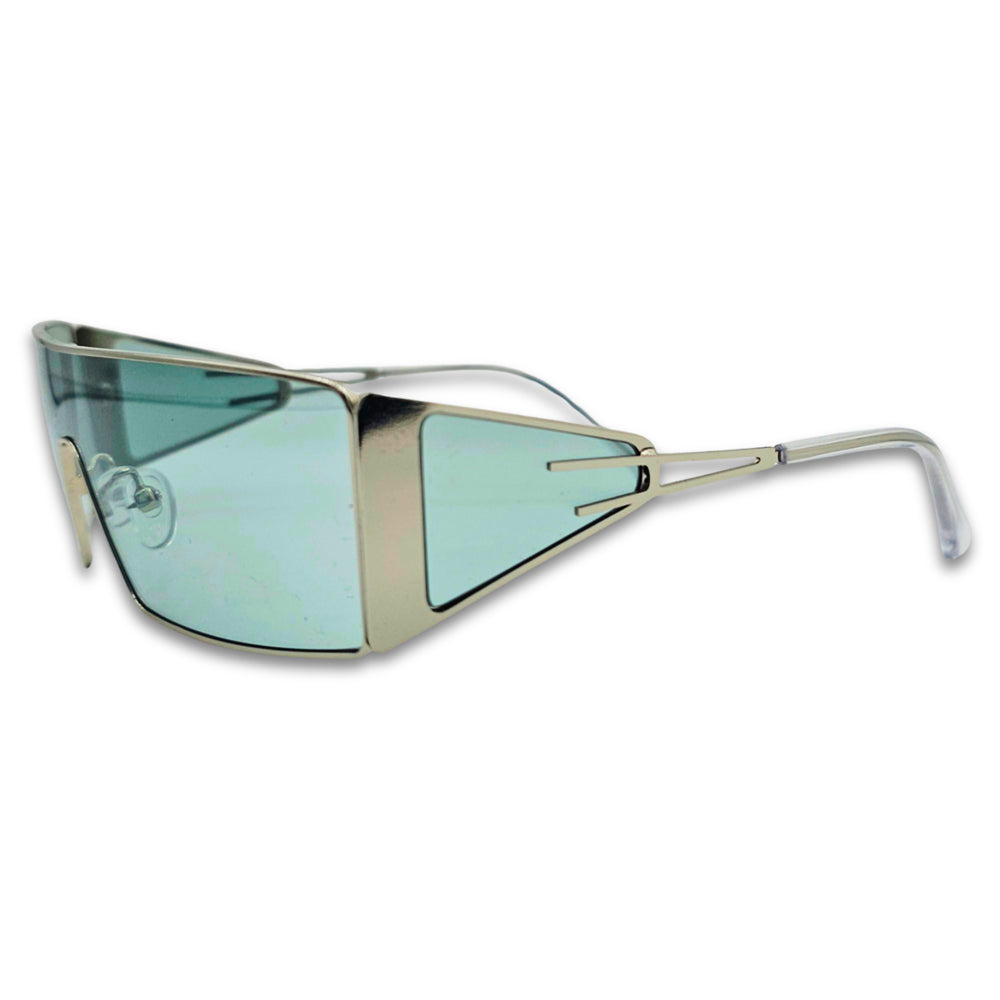 Ochelari unisex Matteo Ferari, lentile laterale, culoare verde menta