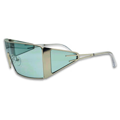 Ochelari unisex Matteo Ferari, lentile laterale, culoare verde menta