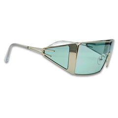 Ochelari unisex Matteo Ferari, lentile laterale, culoare verde menta