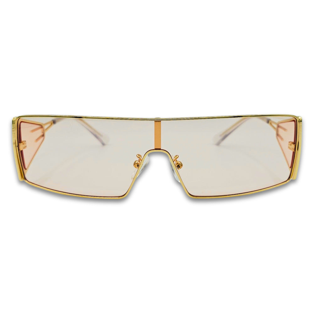 Ochelari unisex Matteo Ferari, lentile laterale, culoare roz