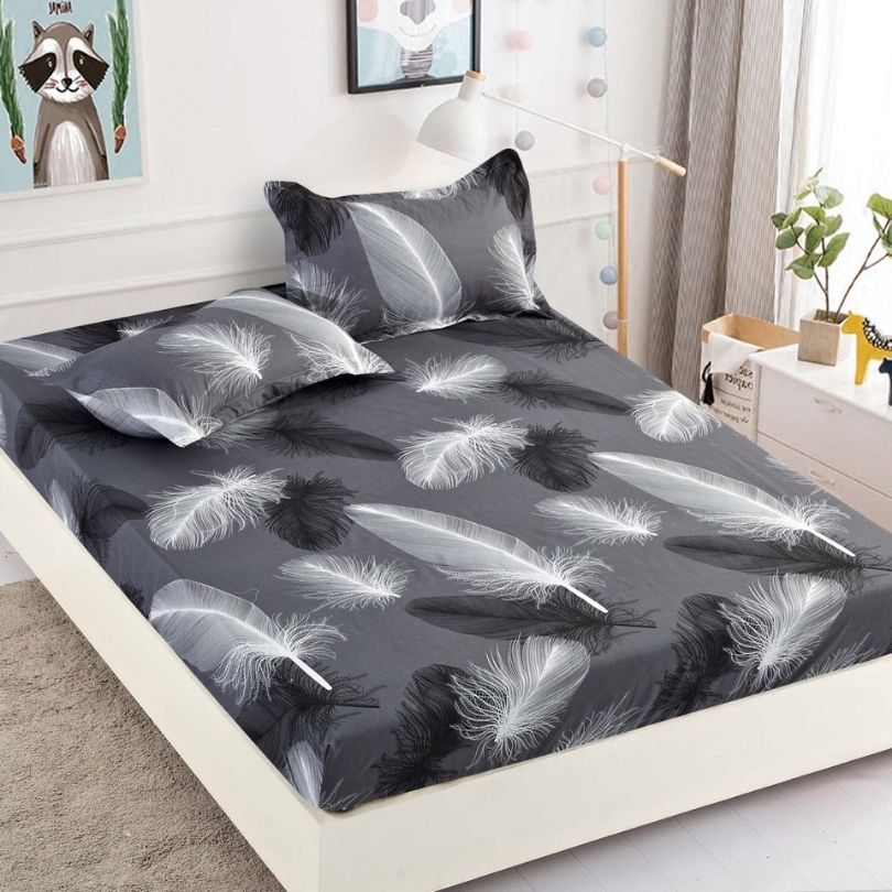 Husa de Pat Bumbac Finet 3 Piese – Confort si Eleganta pentru Somnul Tau | COD 0864-J