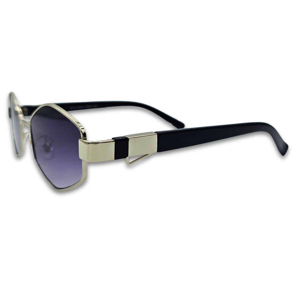 Ochelari de soare unisex Matteo Ferari , lentile albastre degrade, protectie UV400