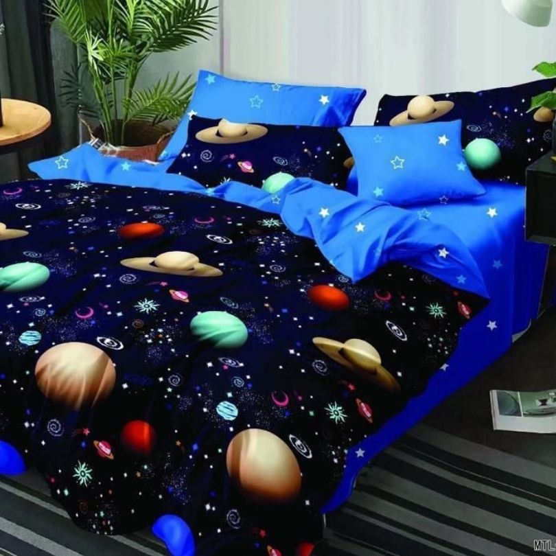 Lenjerie de Pat Bumbac Finet – 6 Piese | Confort si Eleganta pentru Somnul Tau | COD 0265-CF