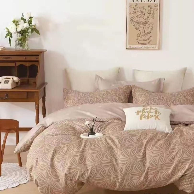 Lenjerie de Pat Bumbac Finet – 6 Piese | Confort si Eleganta pentru Somnul Tau | COD 0271-CF