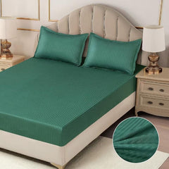 Husa de Pat Damasc cu Elastic – 3 Piese | Confort si Eleganta pentru Dormitorul Tau | COD 0555-CF