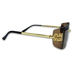 Ochelari de soare unisex Matteo Ferari, lentile maro, UV400