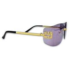 Ochelari de soare unisex Matteo Ferari, lentile mov, UV400