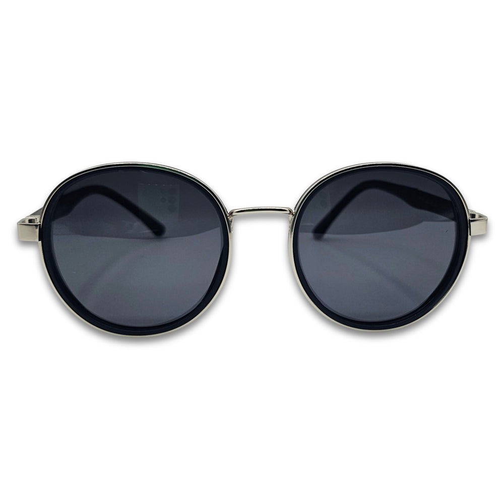 Ochelari de soare barbatesti Matteo Ferari, lentile rotunde negre