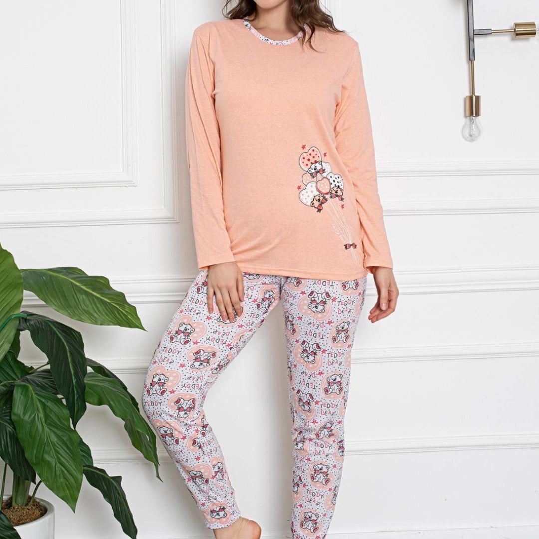 Pijama dama bumbac | 0263-PM