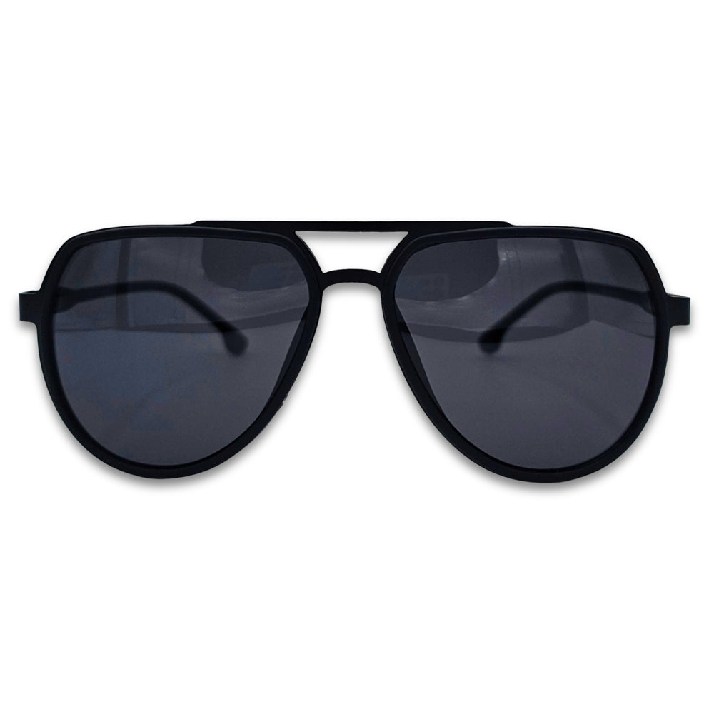 Ochelari de soare barbatesti stil aviator Matteo Ferari, lentile negre, UV400