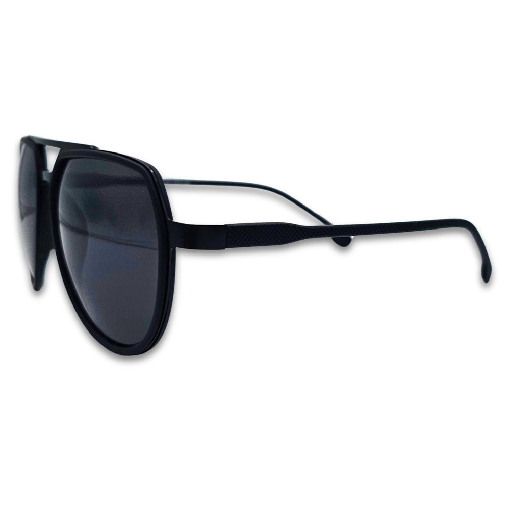 Ochelari de soare barbatesti stil aviator Matteo Ferari, lentile negre, UV400