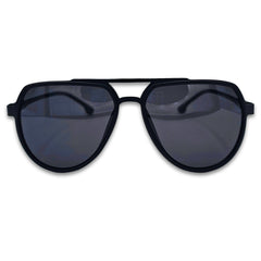 Ochelari de soare barbatesti stil aviator Matteo Ferari, lentile negre, UV400