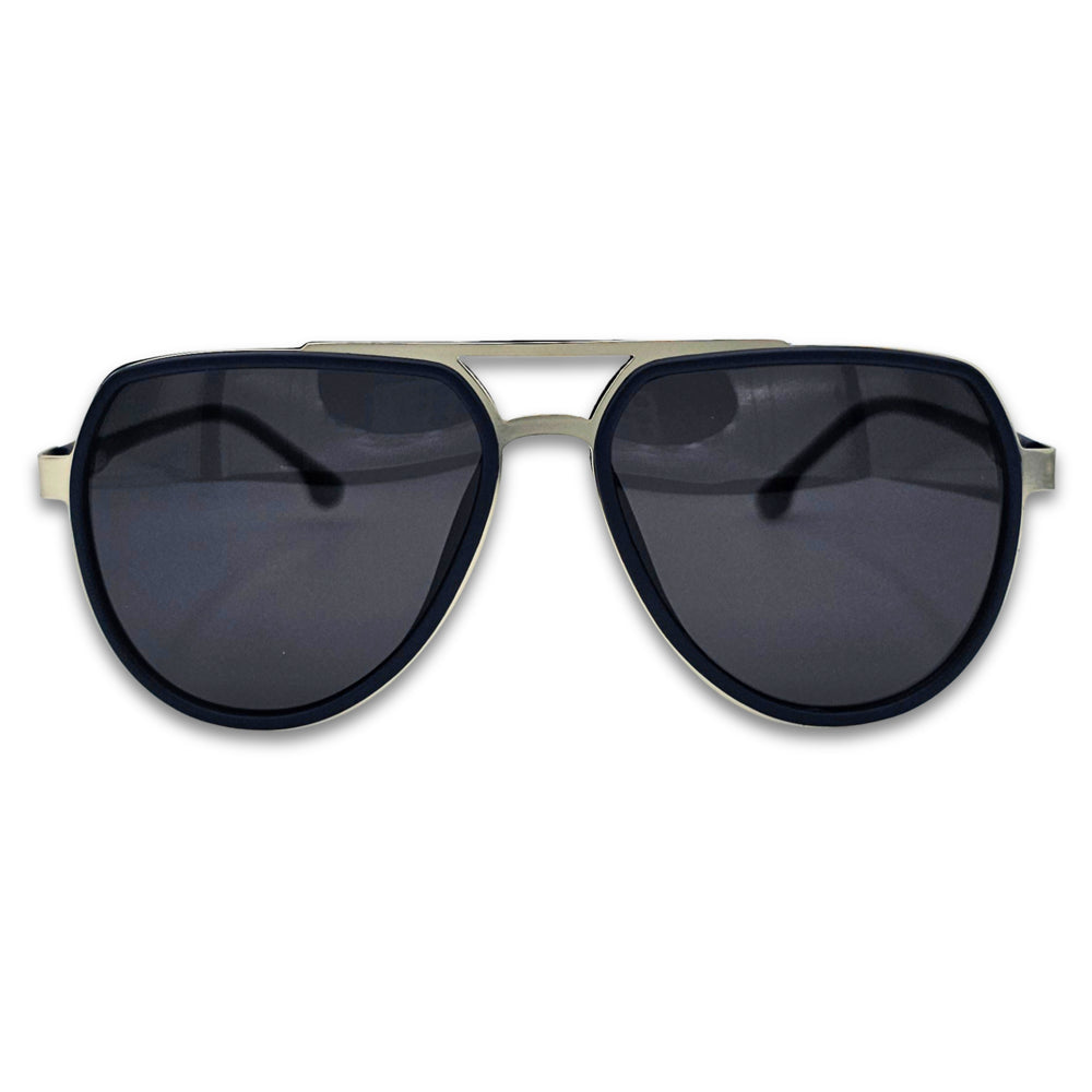 Ochelari de soare barbatesti stil aviator cu lentile negre, Matteo Ferari