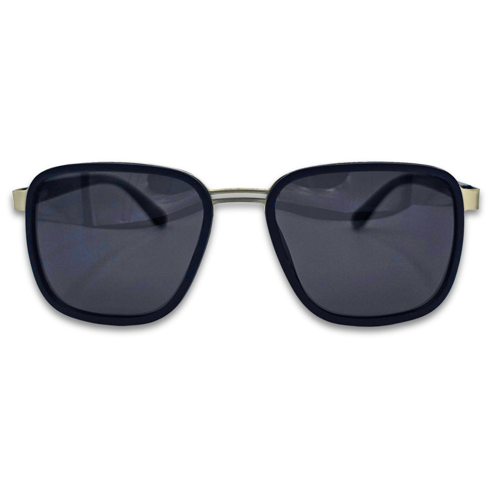 Ochelari de soare barbatesti Matteo Ferari, lentile negre, rama neagra