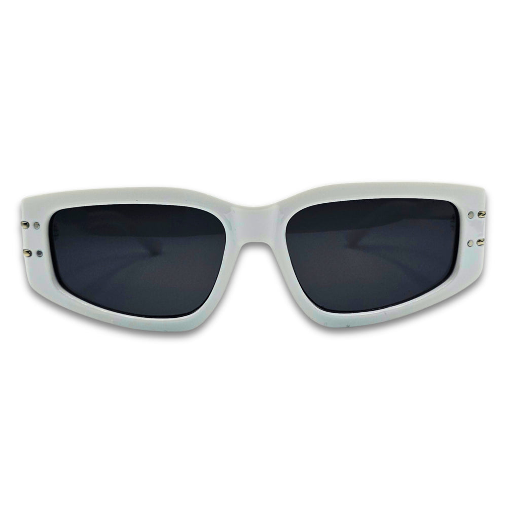 Ochelari de soare unisex Matteo Ferari, rama alba