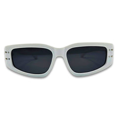 Ochelari de soare unisex Matteo Ferari, rama alba