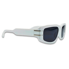 Ochelari de soare unisex Matteo Ferari, rama alba