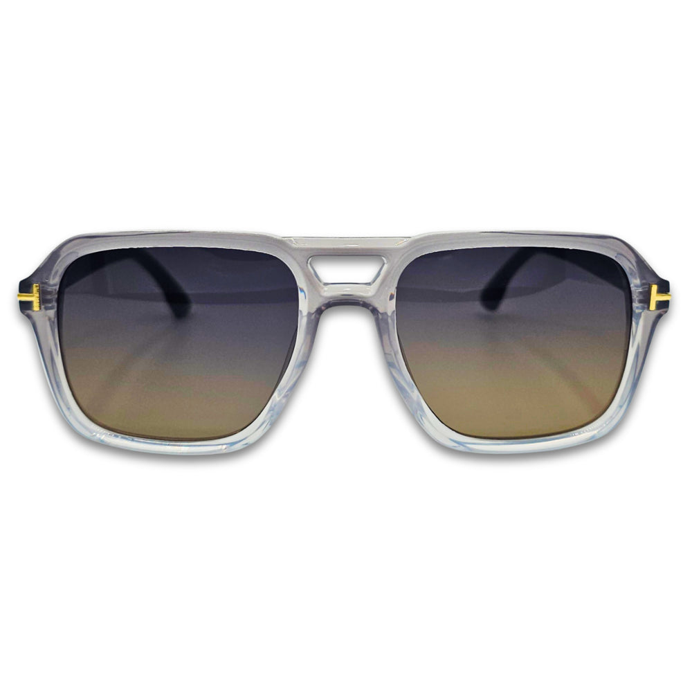 Ochelari de soare barbatesti Matteo Ferari cu lentile maro degrade UV400