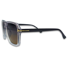 Ochelari de soare barbatesti Matteo Ferari cu lentile maro degrade UV400