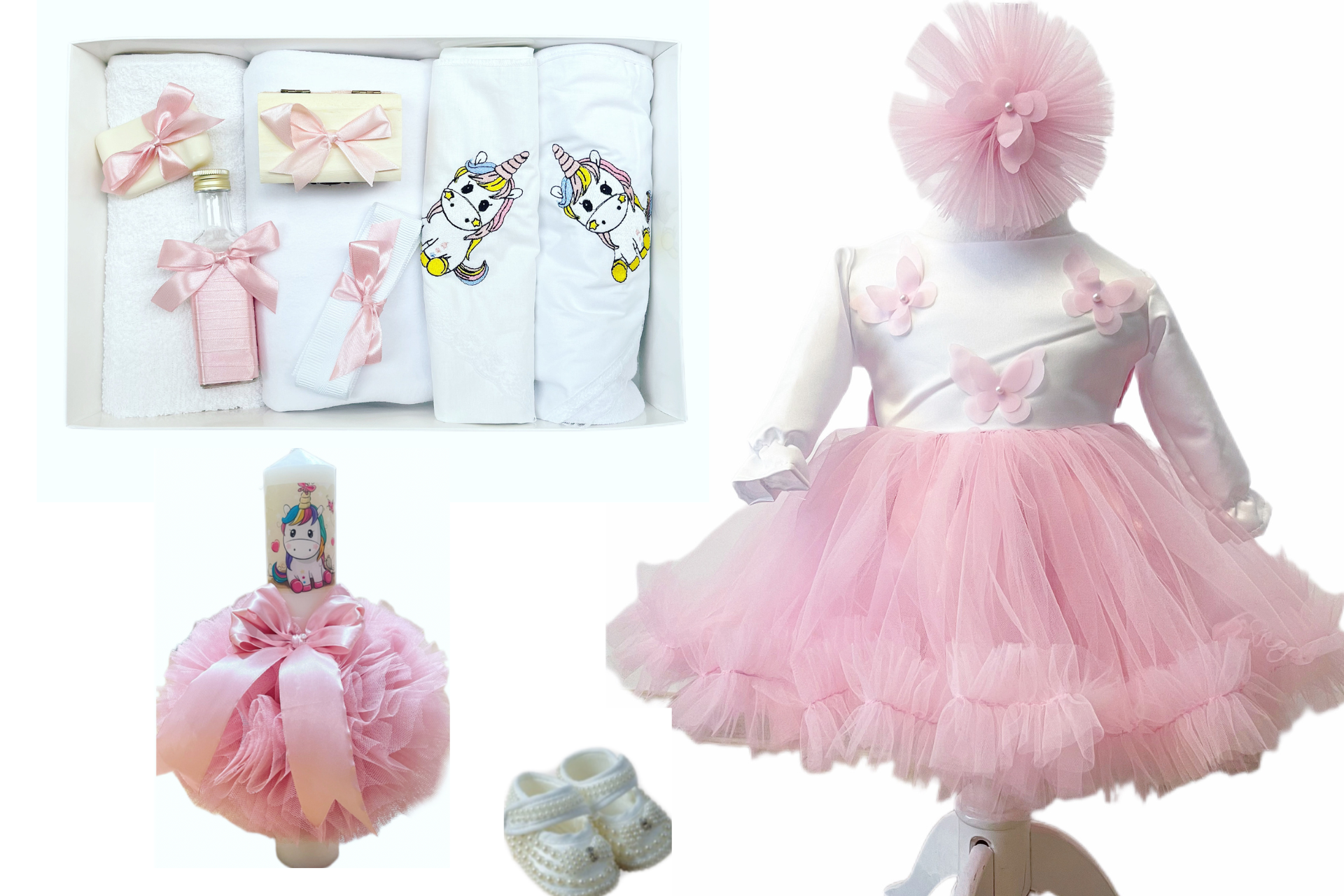 Trusou botez fete – Pink unicorn