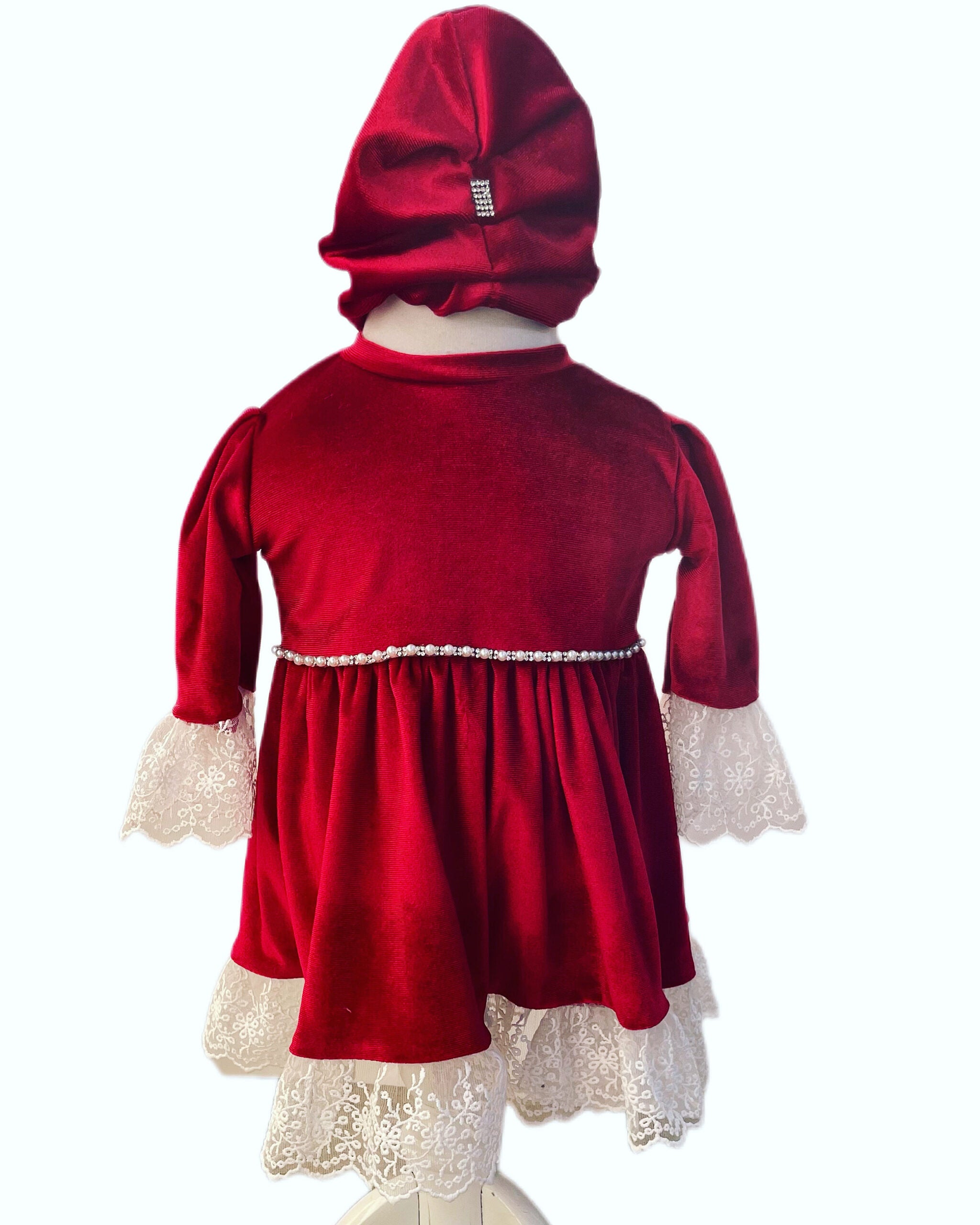 Trusou Botez Fete Mini Contesa Catifea cu Blăniță