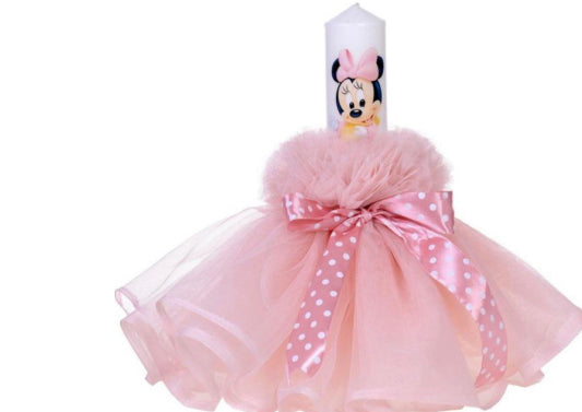 Set Botez Păpușică minnie cu Paltonaș
