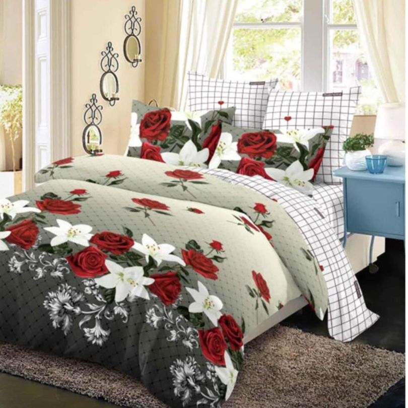 Lenjerie de Pat Bumbac Finet – 6 Piese | Confort ai Eleganta in Dormitorul Tau | COD 0076-CA