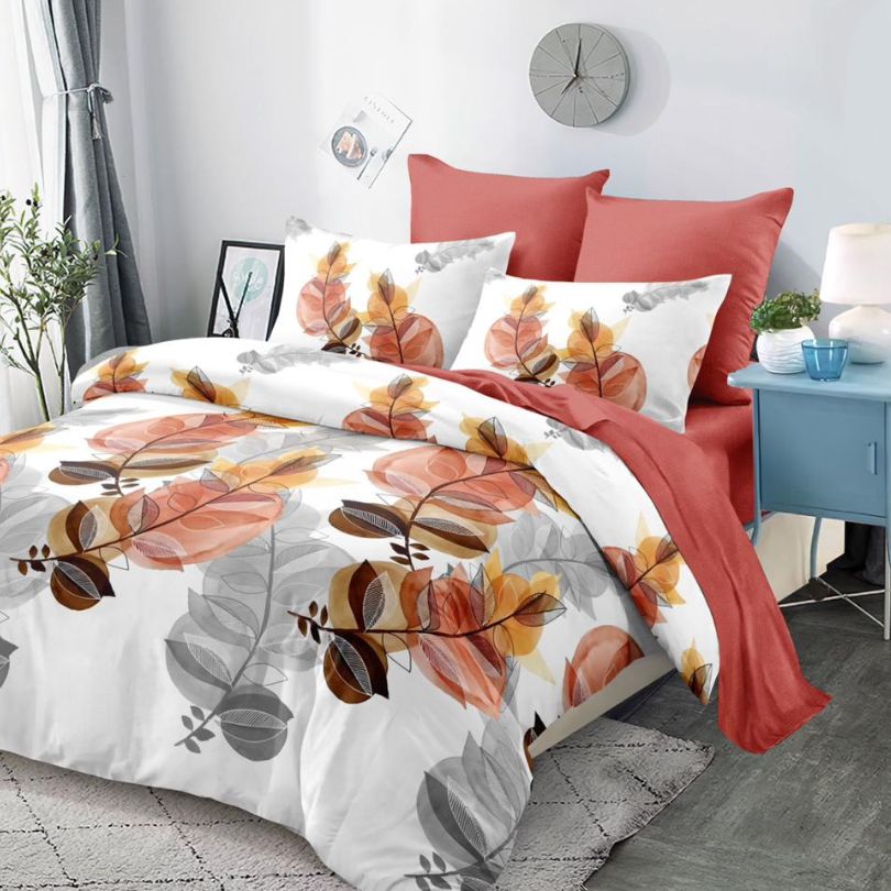 Lenjerie de Pat Bumbac Finet – 6 Piese | Confort ai Eleganta in Dormitorul Tau | COD 0099-CA