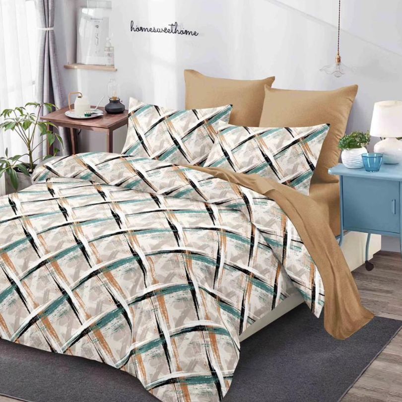 Lenjerie de Pat Bumbac Finet – 6 Piese | Confort ai Eleganta in Dormitorul Tau | COD 0104-CA